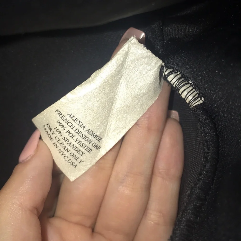 Women's Long Black Embelished Alexia Admor Formal Dress - Picture 12 of 13